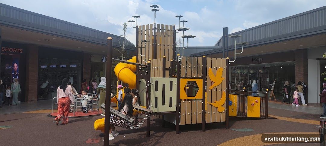 Outdoor Playground with Shops