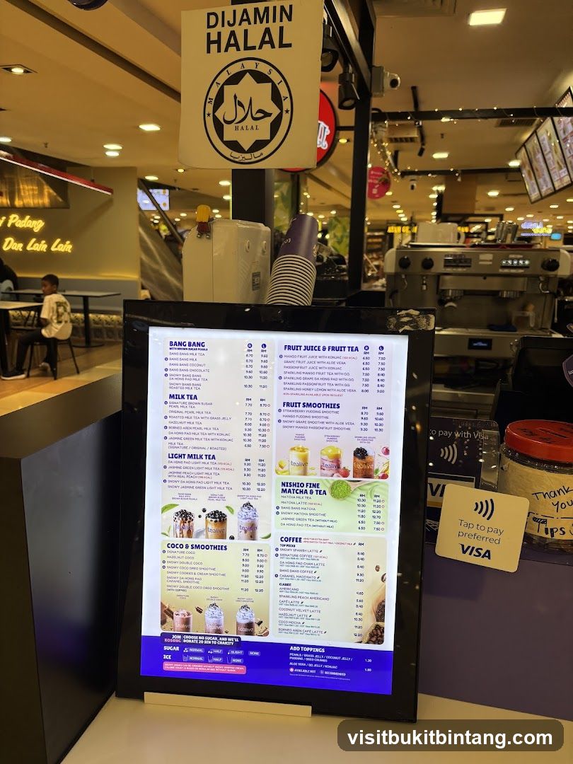 Tealive Menu