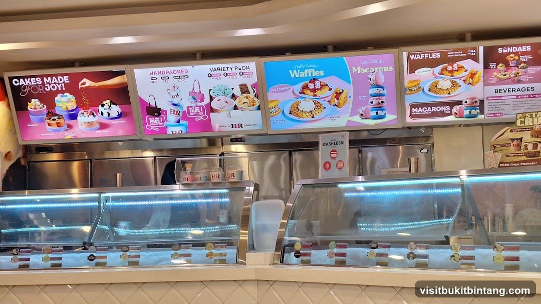 Baskin Robbins Menu Display