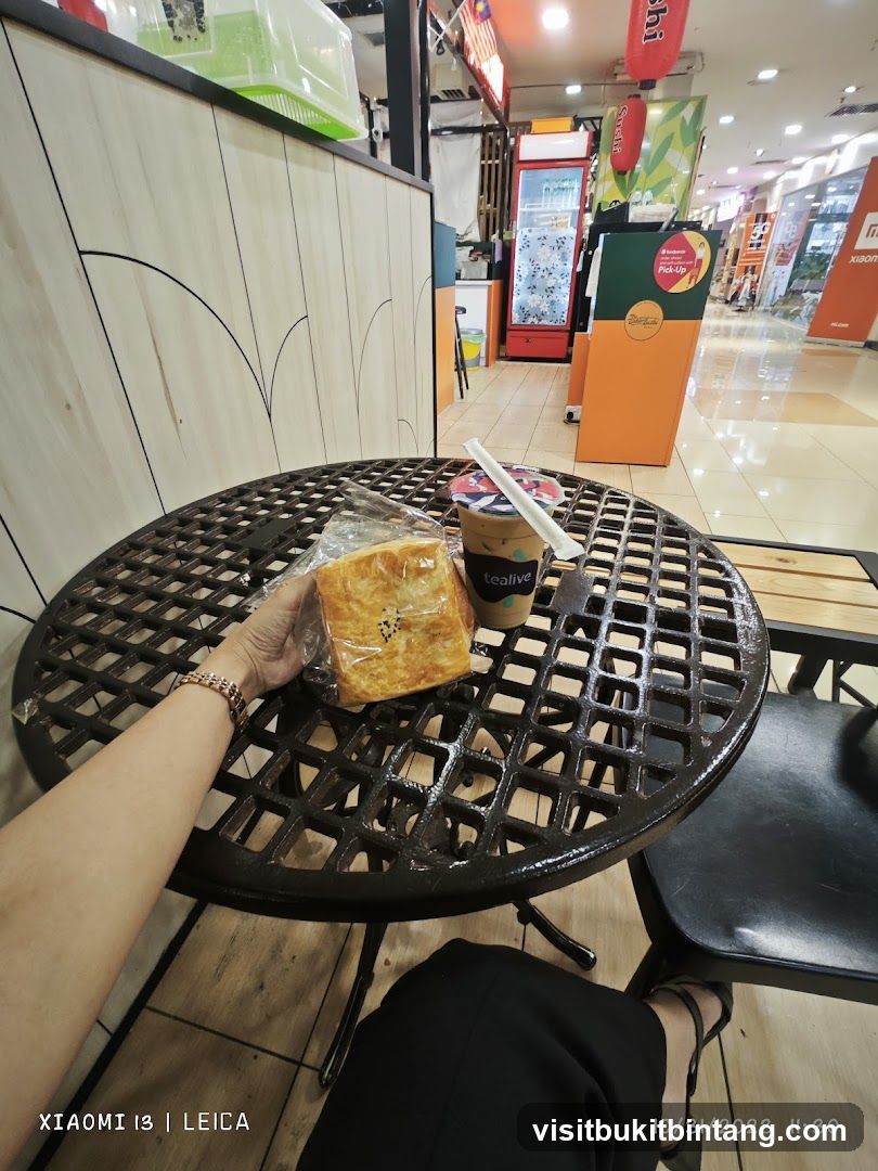 Snack and Drink at a Cafe