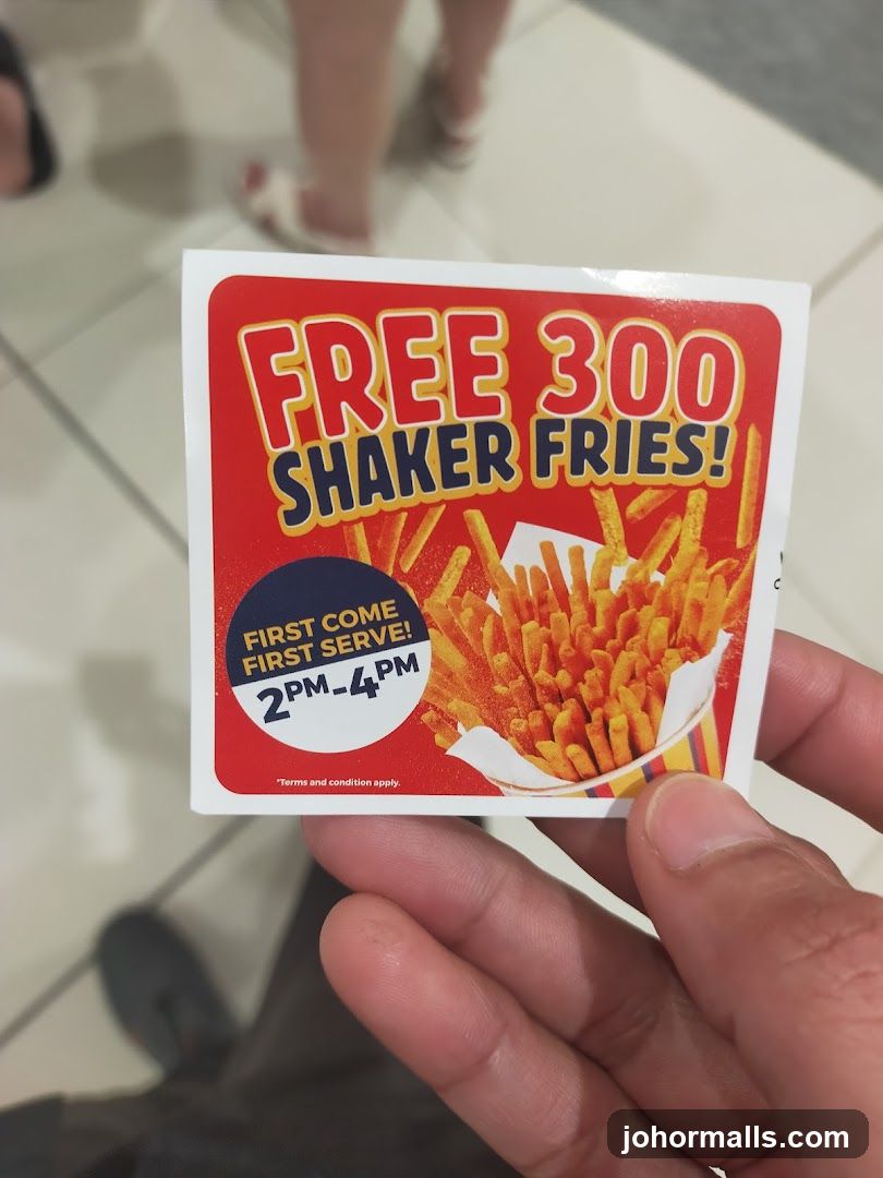 Free Shaker Fries Promotion