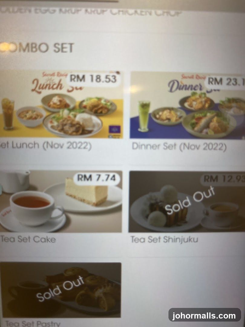 Combo Set Menu