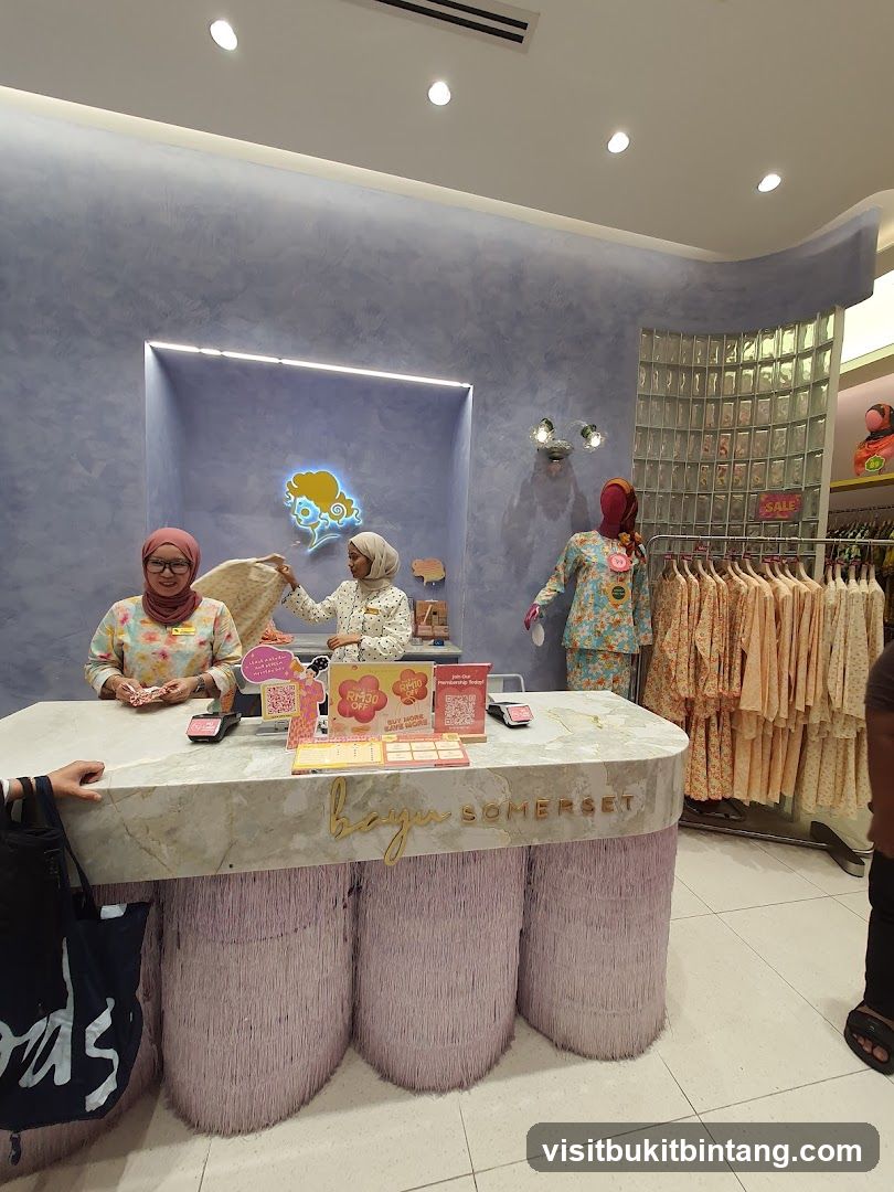 Retail Counter with Staff and Merchandise