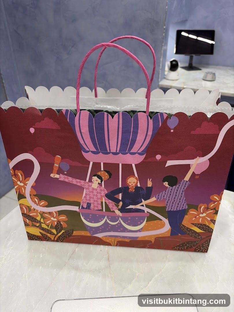 Gift Bag with Hot Air Balloon Design