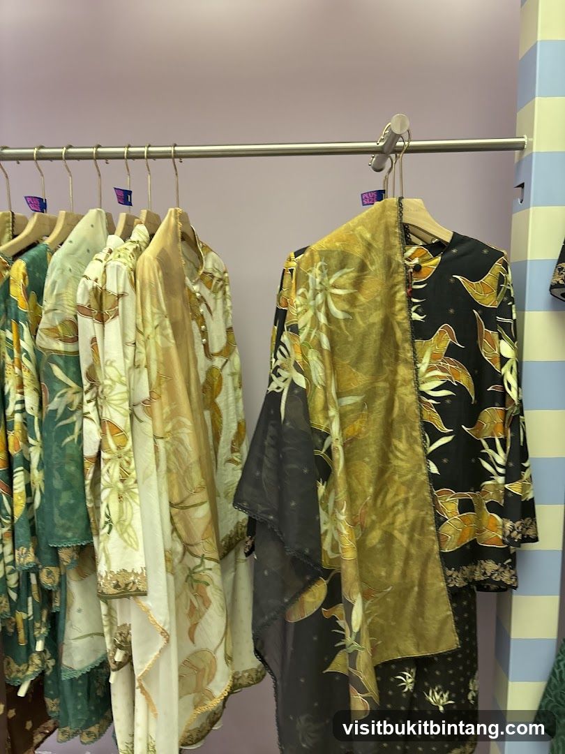Clothing on display