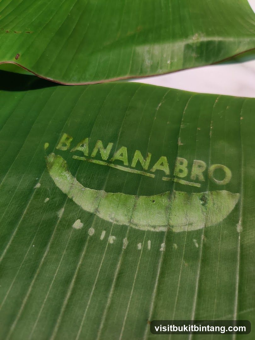 Banana Bro Logo on Banana Leaf