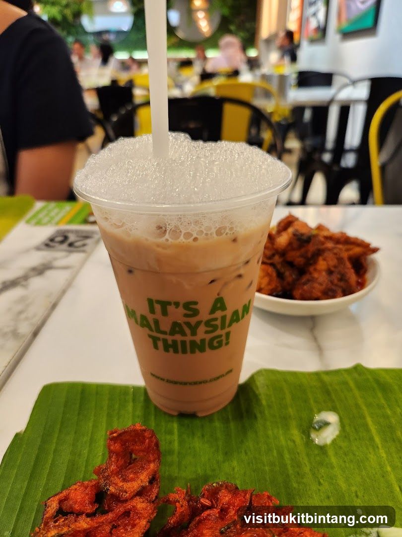 Iced Malaysian Drink with Food