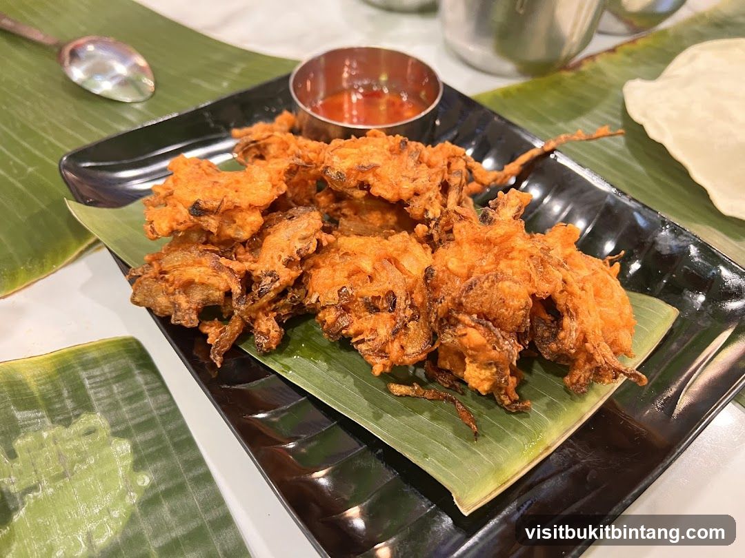 Onion Fritters with Dipping Sauce