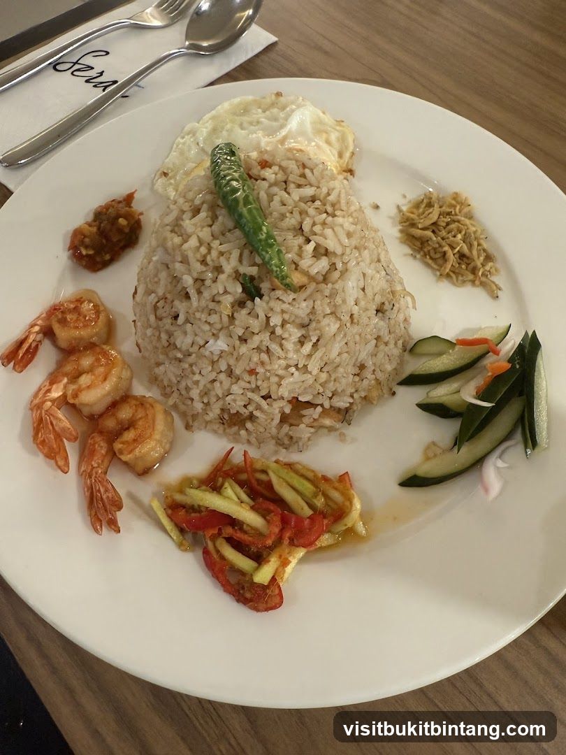 Nasi Goreng with Shrimp and Egg