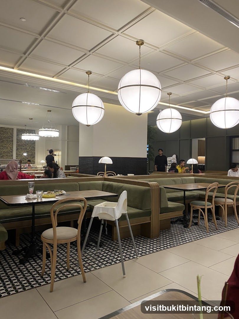 Restaurant Interior with Booth Seating