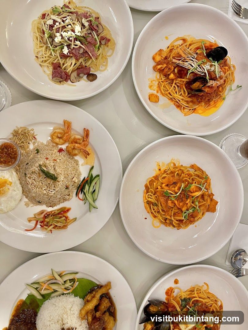 Various Pasta and Rice Dishes