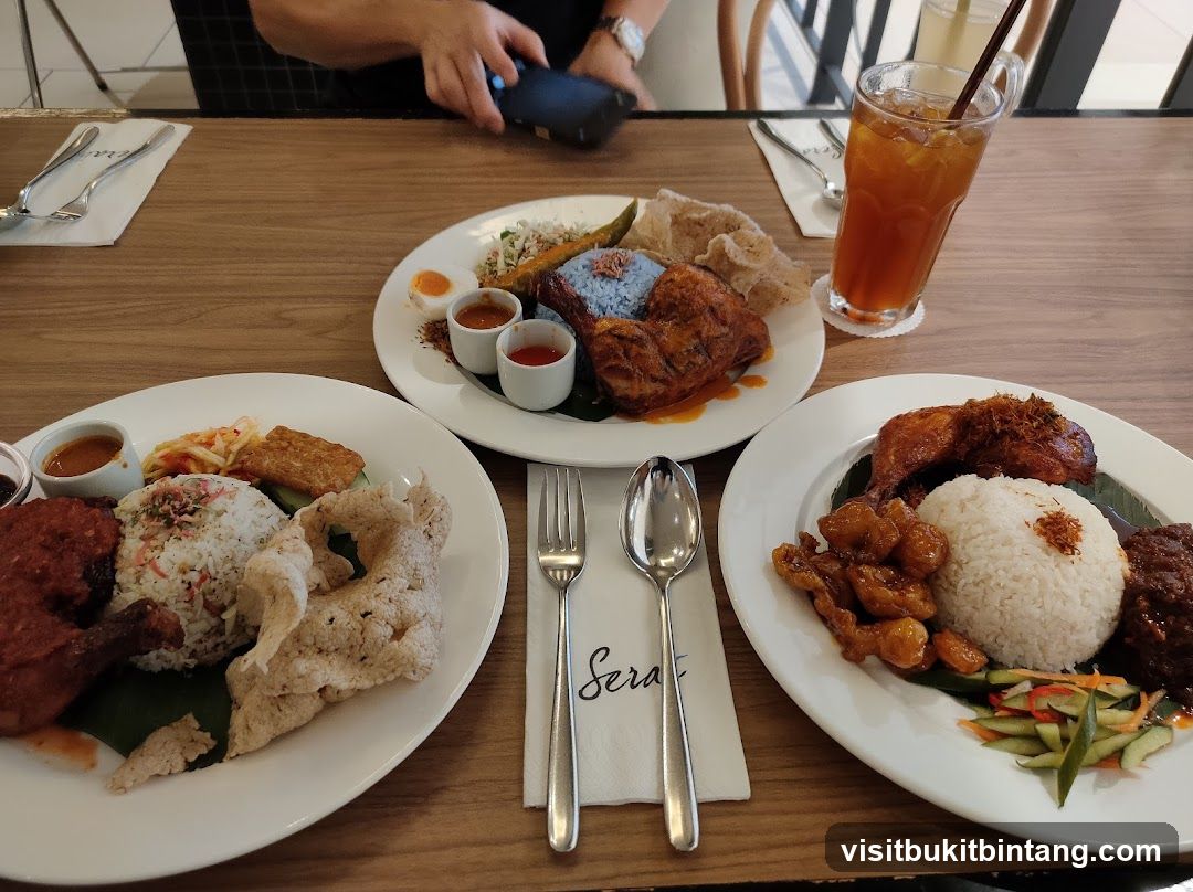 Nasi Kerabu and other dishes