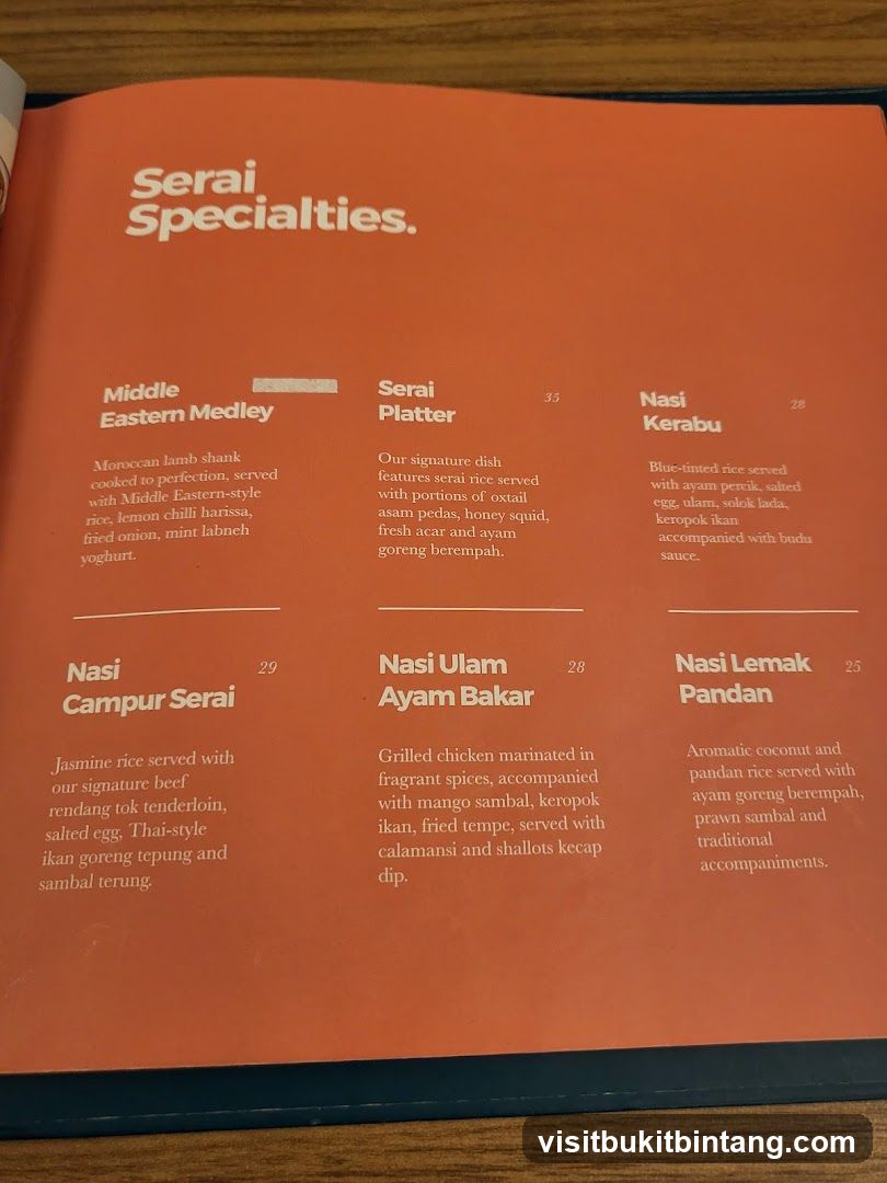 Serai Specialties.