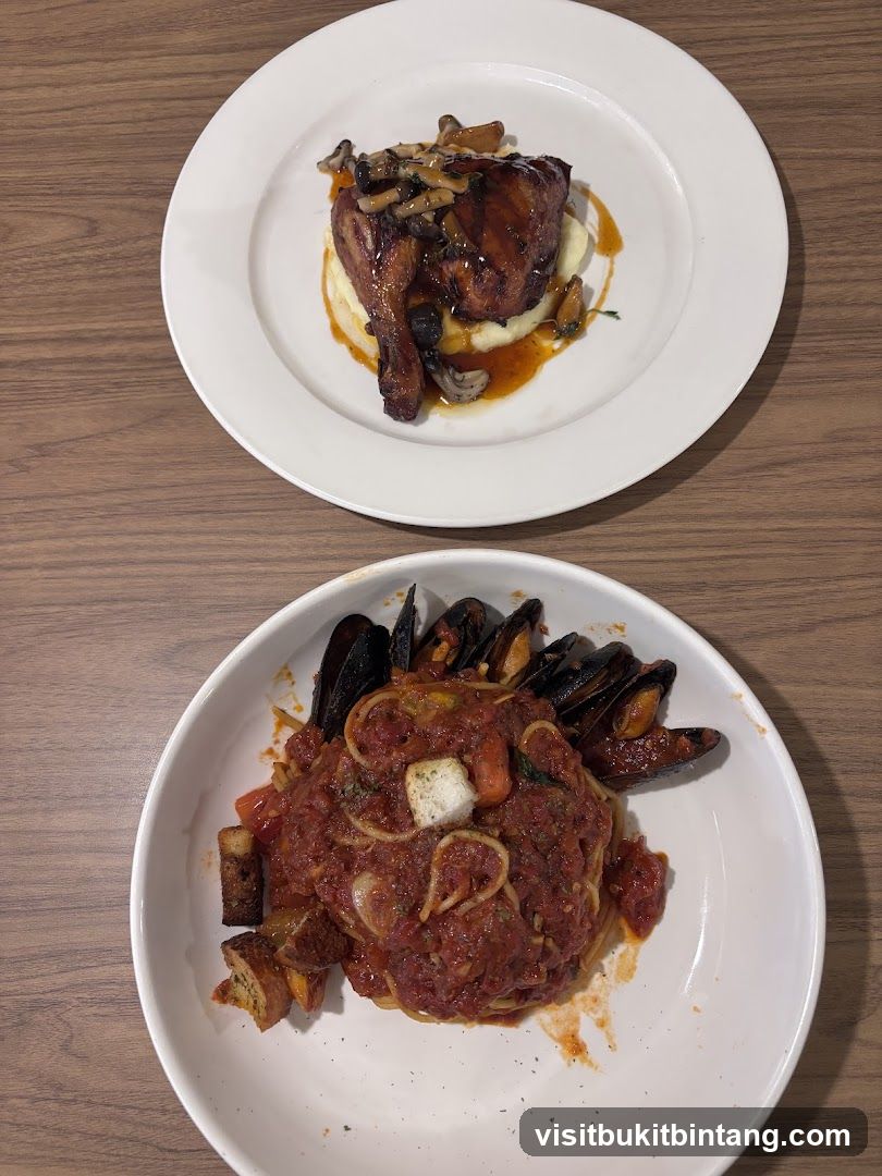 Two Plates of Food