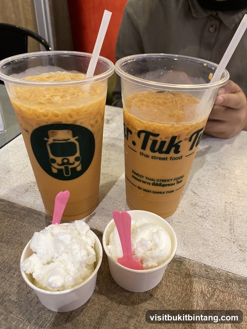 Thai Drinks and Ice Cream