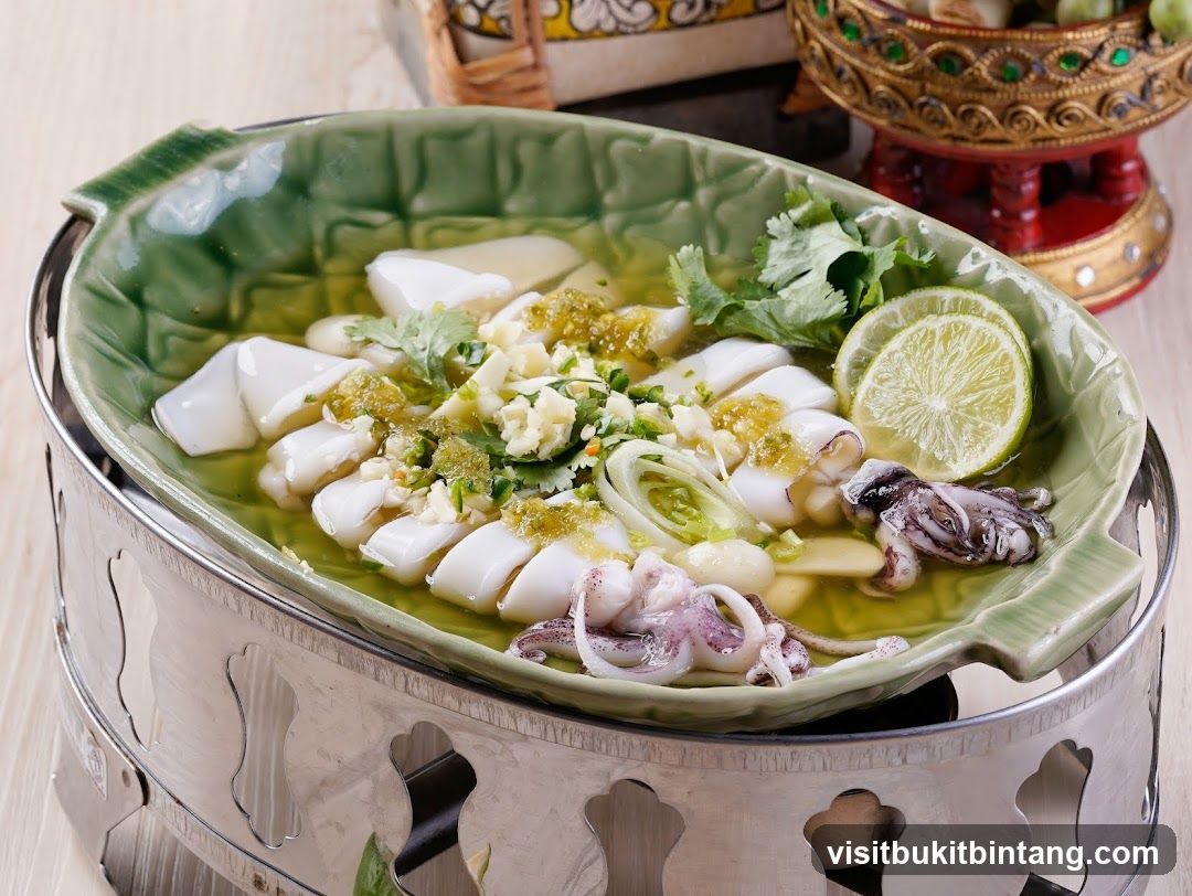 Steamed Squid with Lime and Garlic