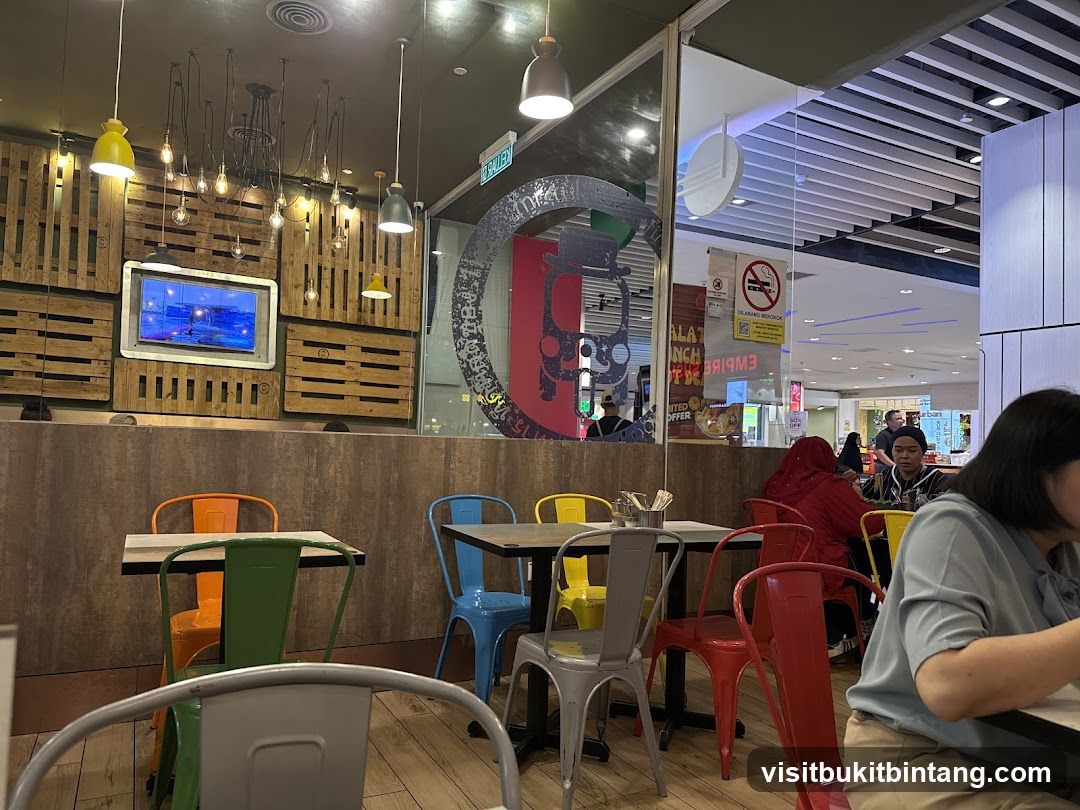 Restaurant Interior with Colorful Chairs