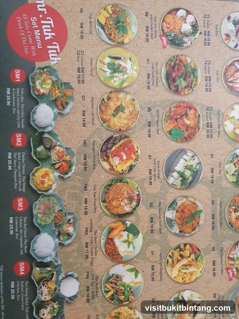 Tuk Tuk Set Menu