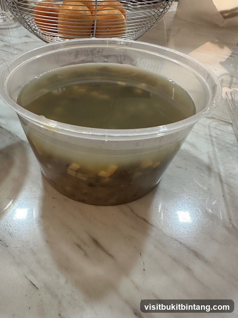 Soup in a to-go container