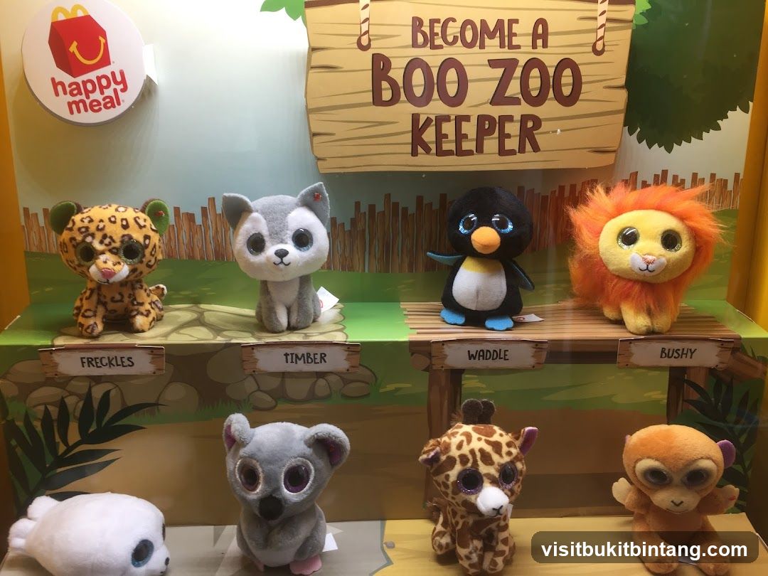 McDonald's Happy Meal Boo Zoo Keeper Display