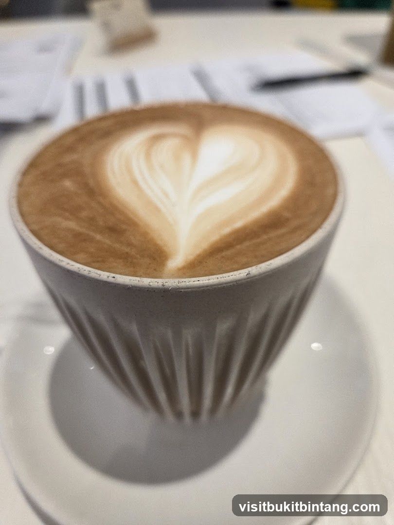 Latte with Heart Art