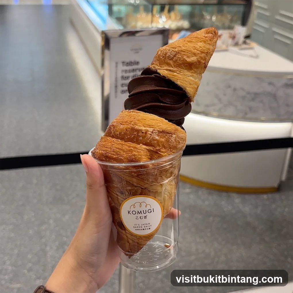 Croissant Ice Cream Cone