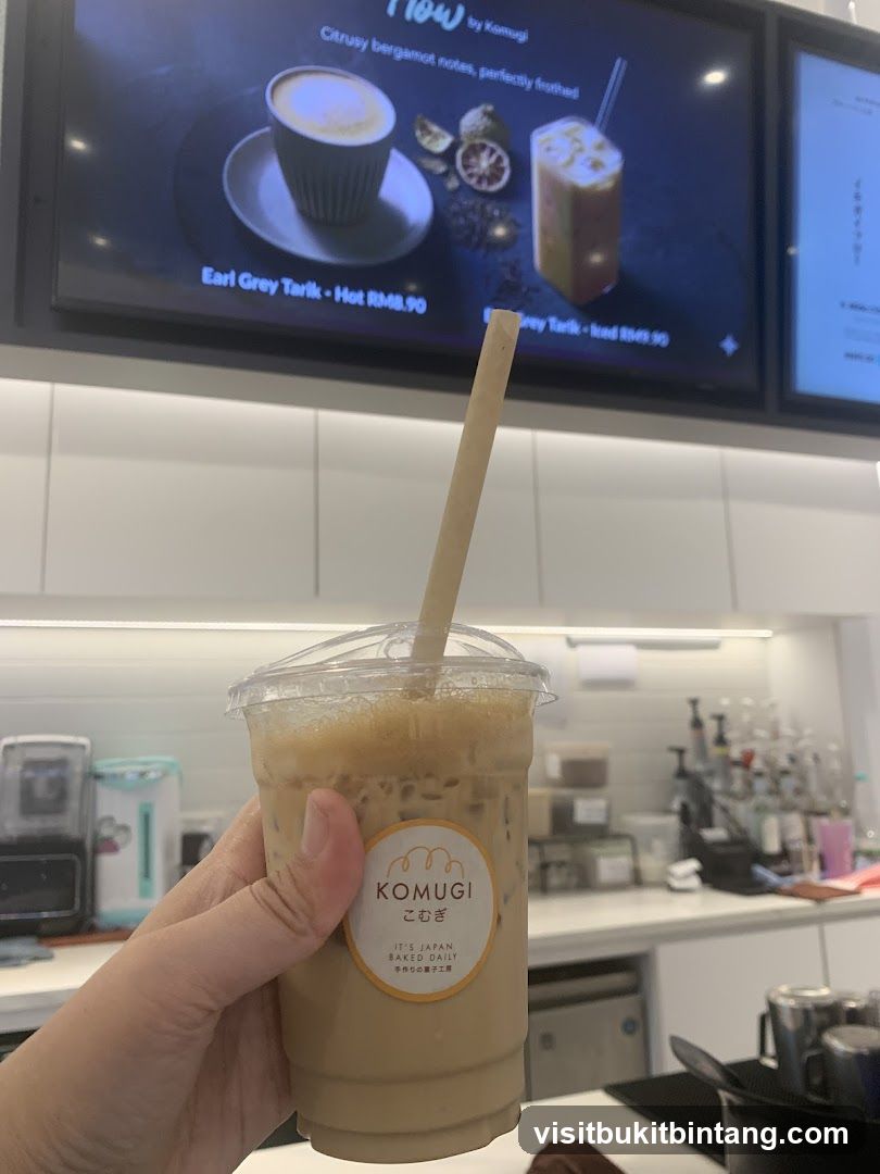 Iced Coffee with Komugi Logo