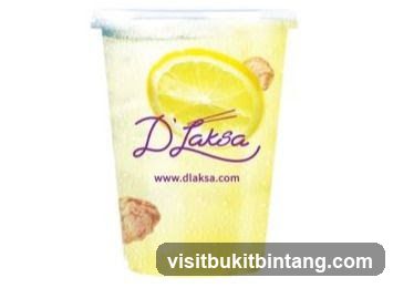Lemon drink with logo