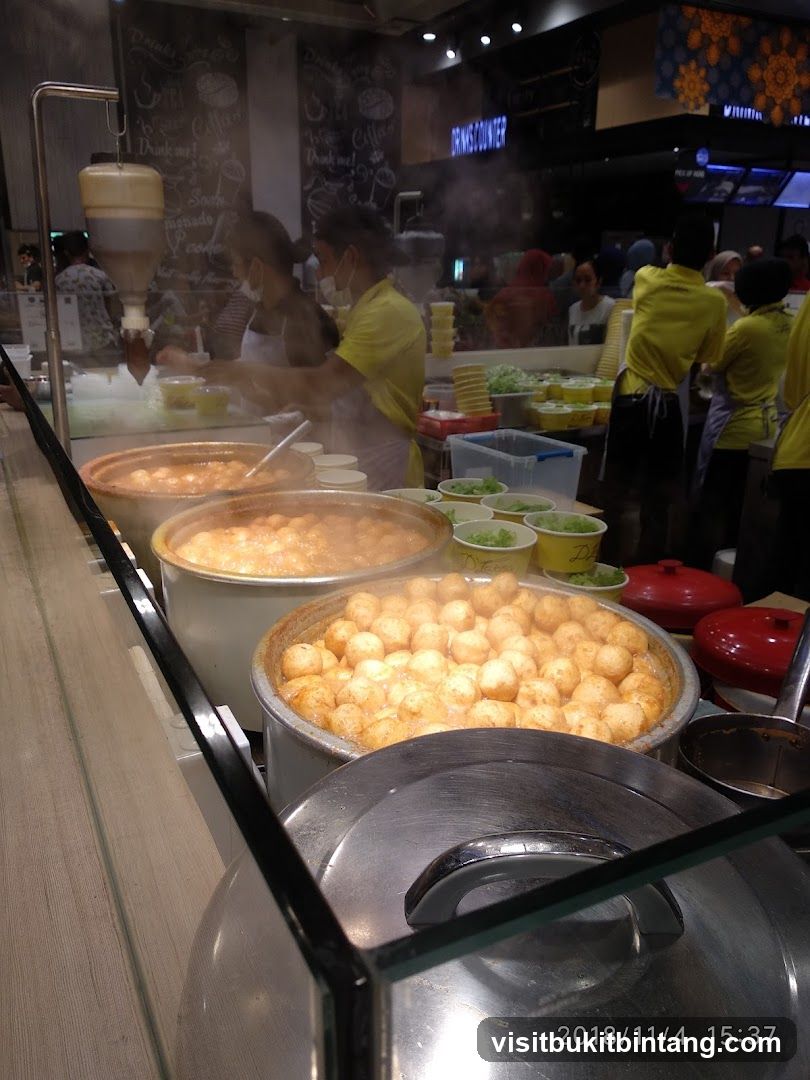 Food Stall with Various Dishes