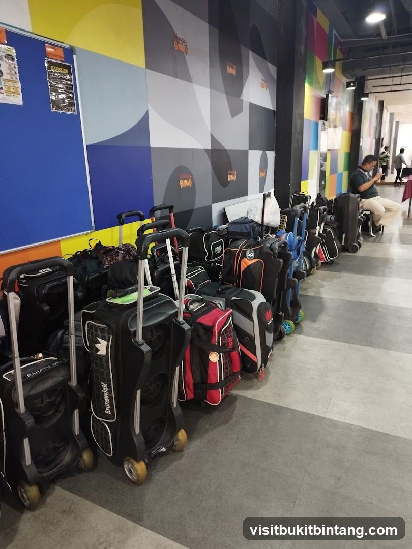 Bowling Bags Lined Up