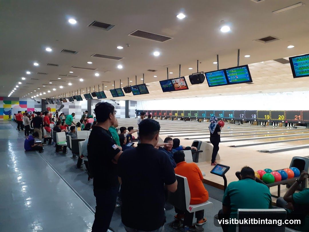 Bowling Alley with Spectators