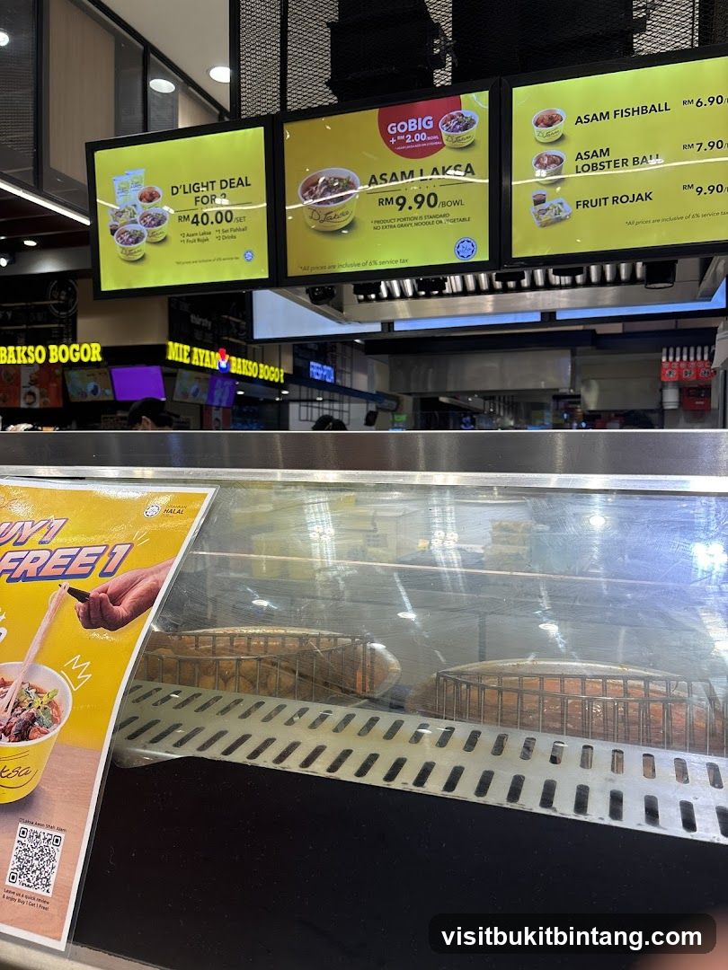 Food Stall Menu and Display