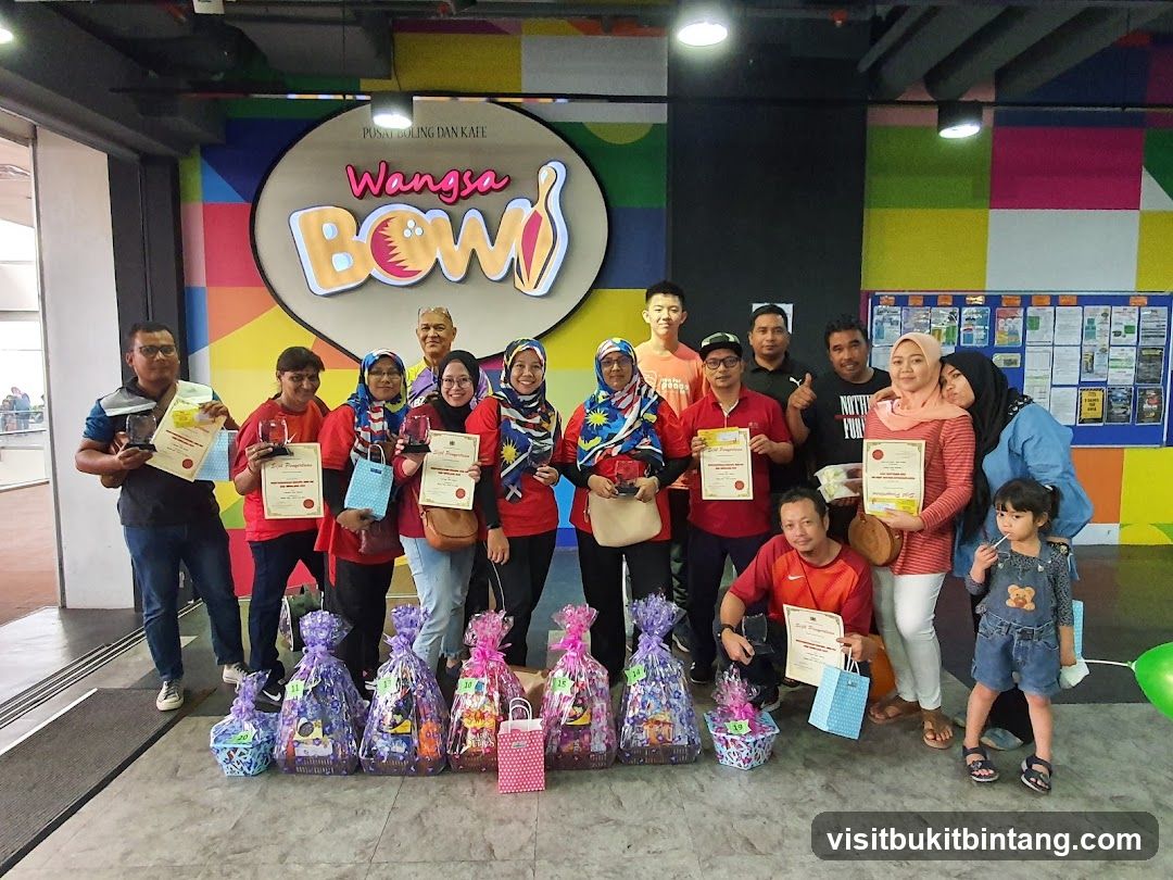 Group Photo with Awards and Gift Baskets