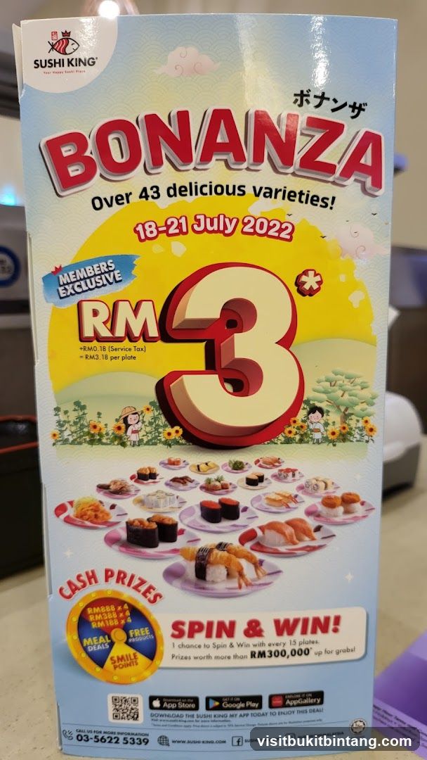 Sushi King Bonanza Promotion