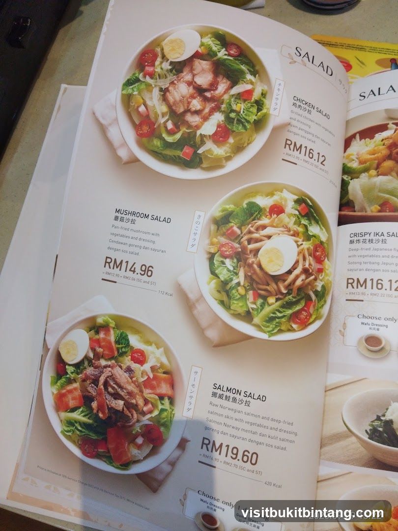 Salad Menu