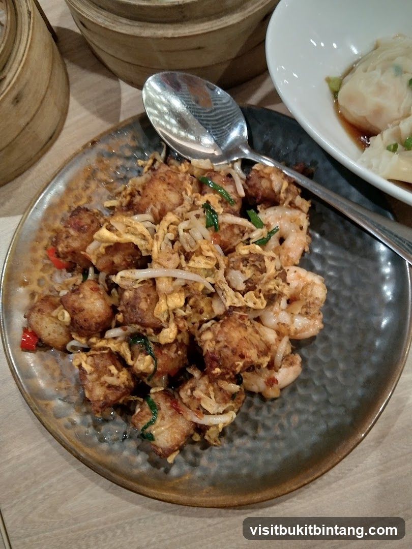 Fried Turnip Cake with Shrimp