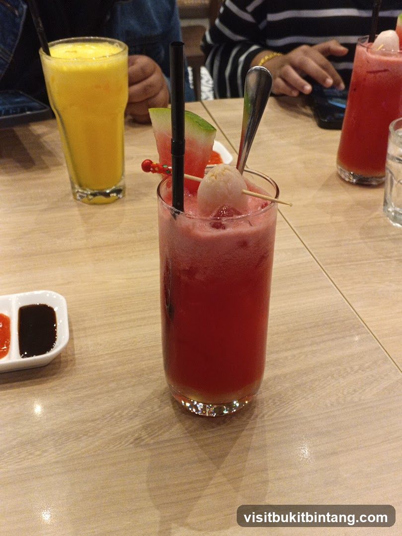 Refreshing Drinks on a Table