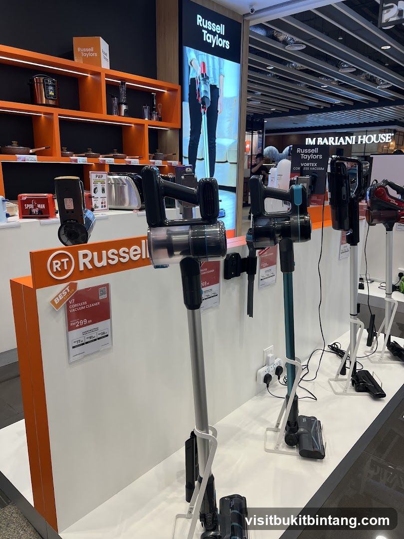 Russell Taylors Vacuum Cleaners Display