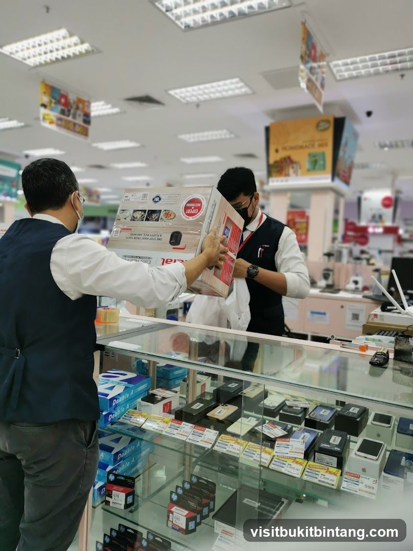 Store Employees Handling a Product