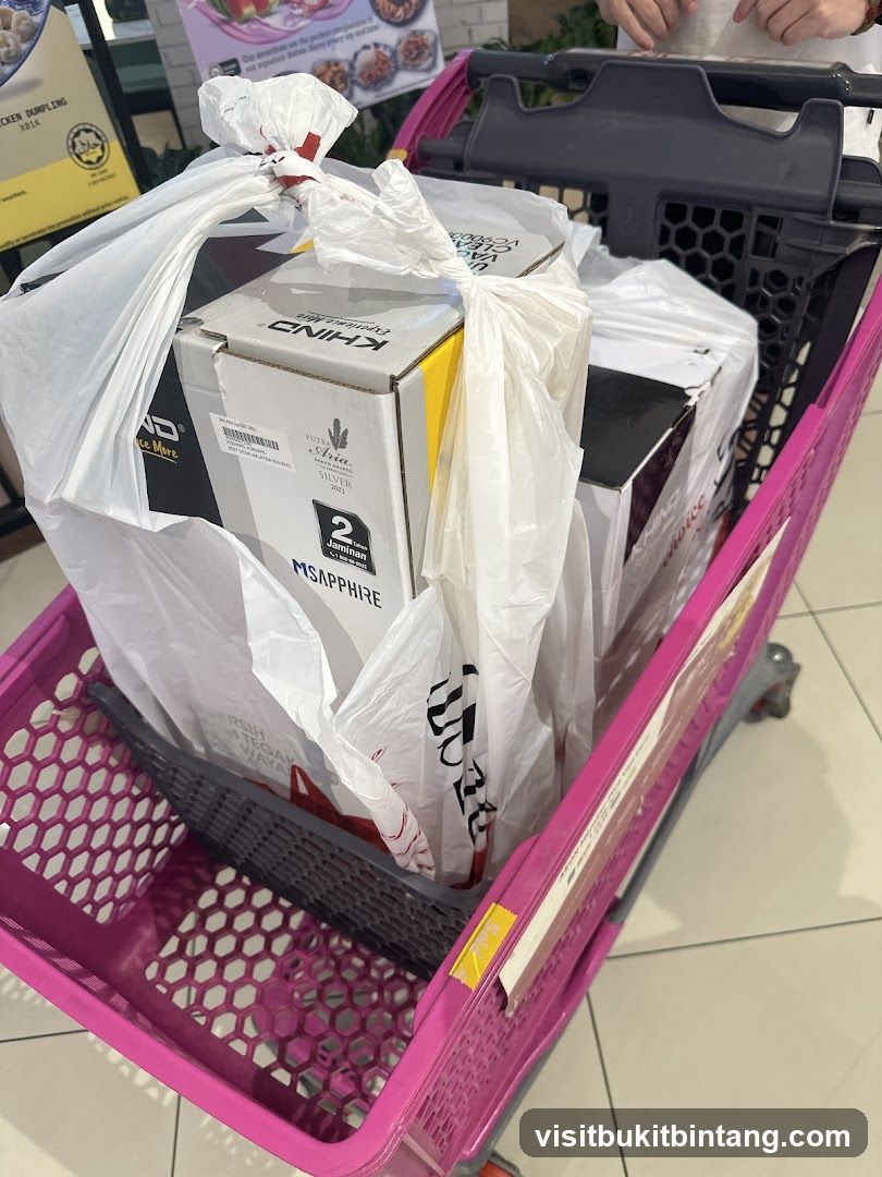 Shopping Cart with Purchases