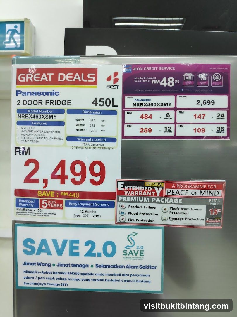 Panasonic 2 Door Fridge Advertisement