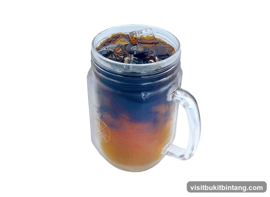 Iced Coffee in a Mason Jar