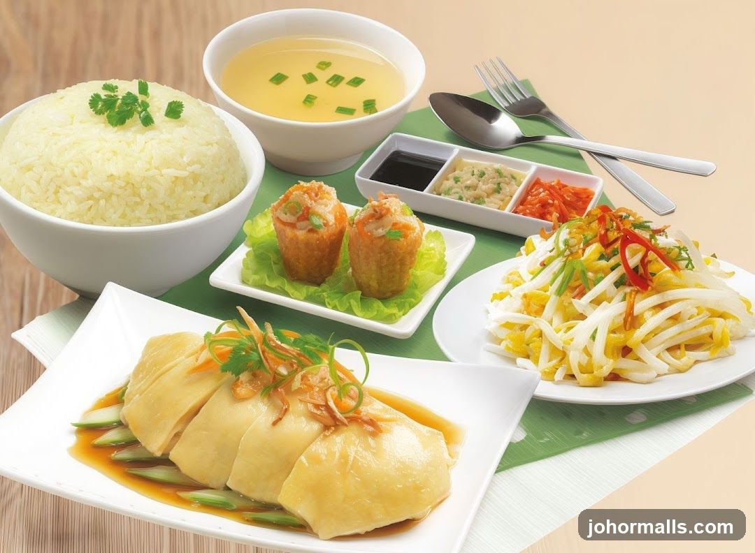 Hainanese Chicken Rice Set
