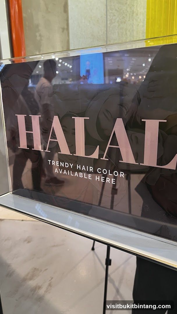 Halal Trendy Hair Color Sign
