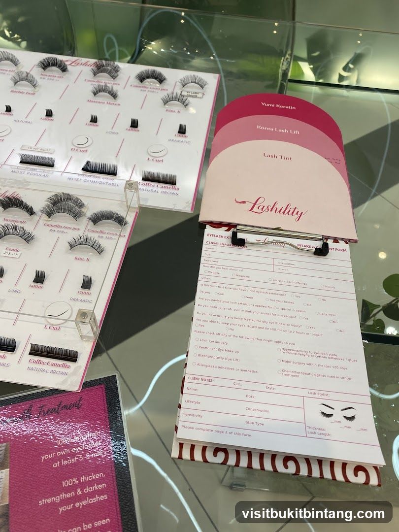 Lash Products and Consultation Form