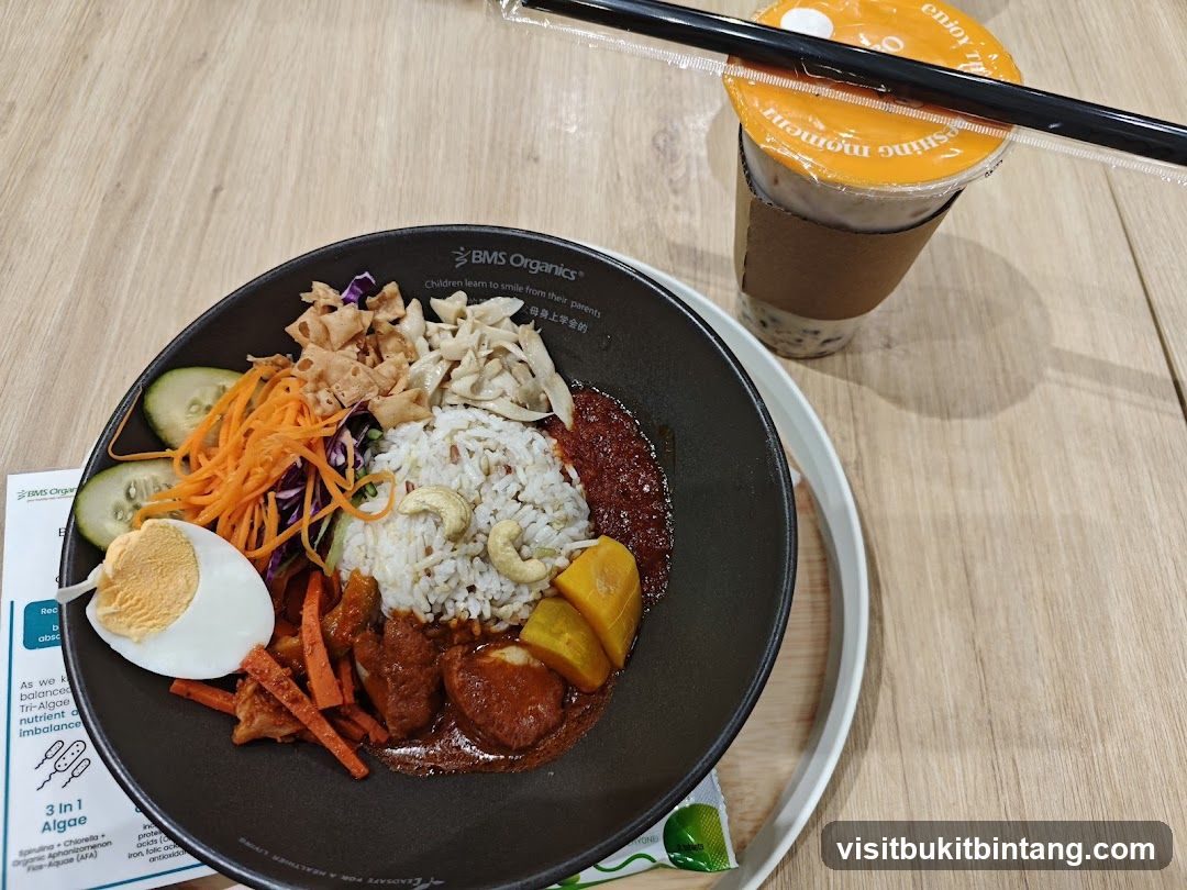 Nasi Lemak with Drink