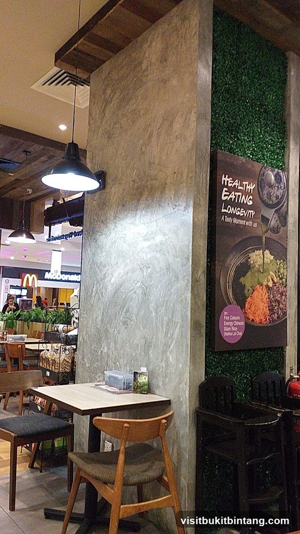 Restaurant Interior with Healthy Eating Poster