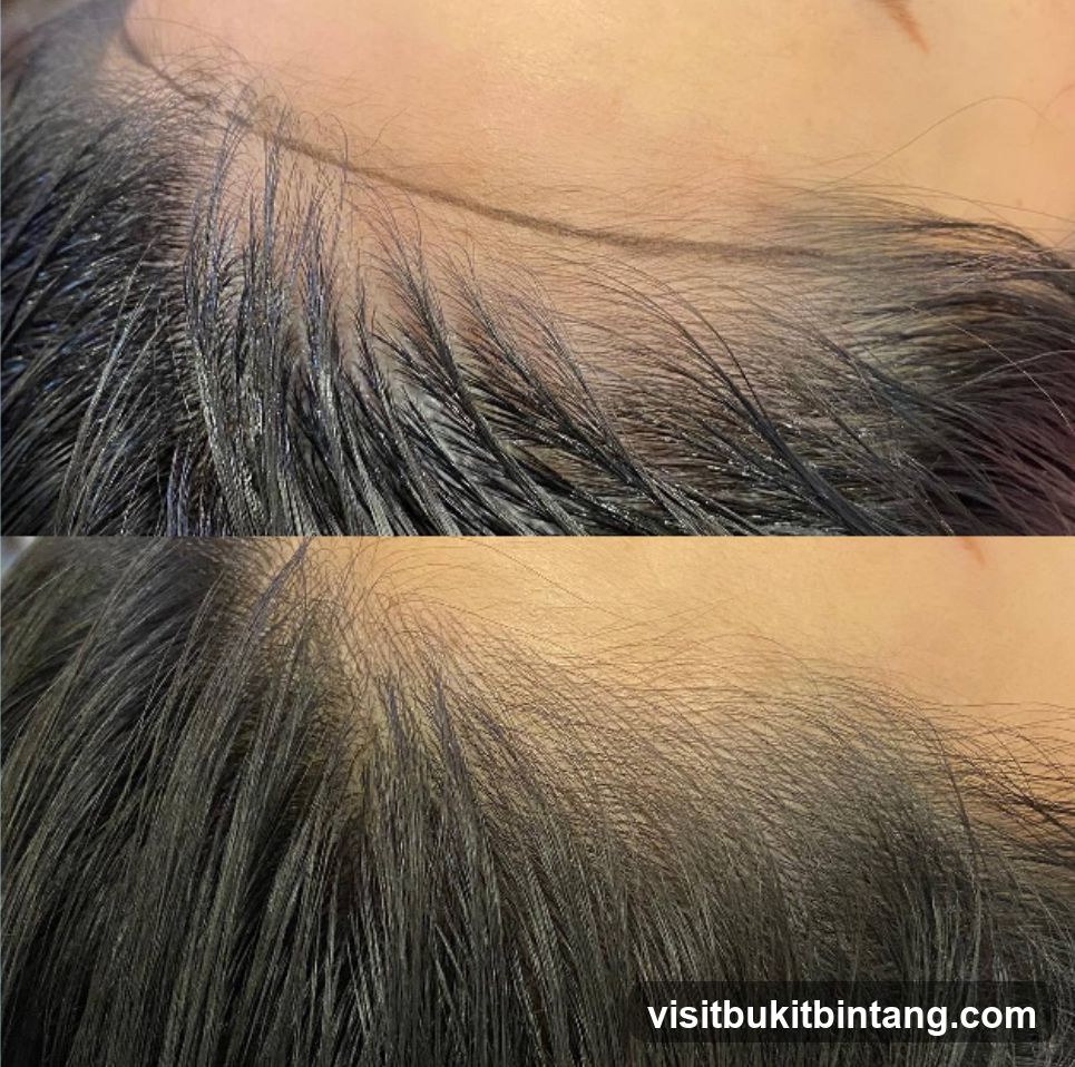 Before and After Hairline Treatment