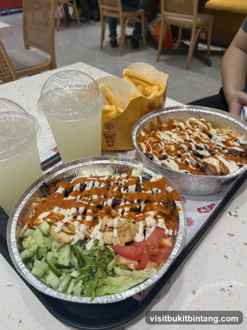 Shawarma platters and fries