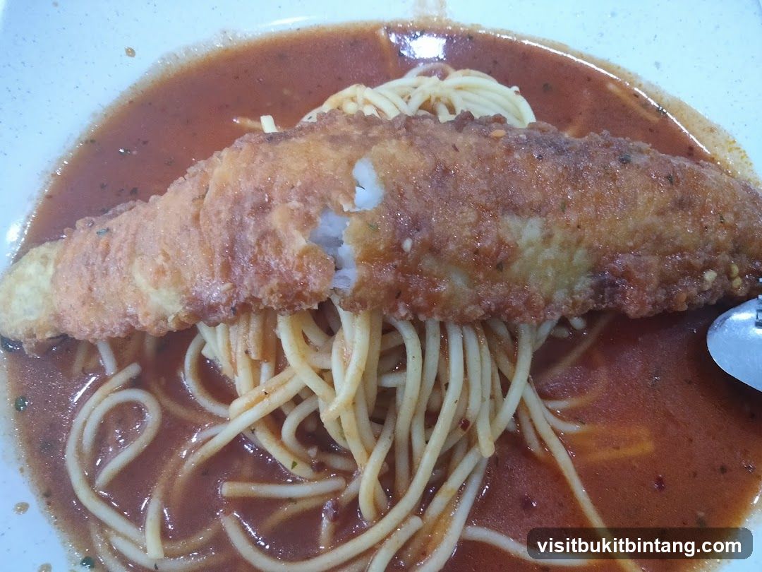 Fish and Chips with Spaghetti